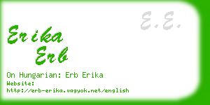 erika erb business card